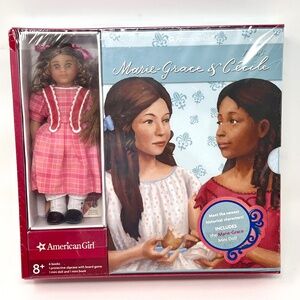 American Girl Cecile and Marie-Grace Boxed 6 Book Set with Cecile Mini Doll NIP